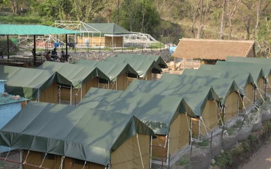 Rishikesh Moonlight Camp Landscape Image